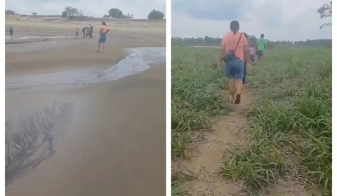 Seca no AM: ‘crianças sofrem muito’, relata moradora sobre percurso até escola em Itacoatiara