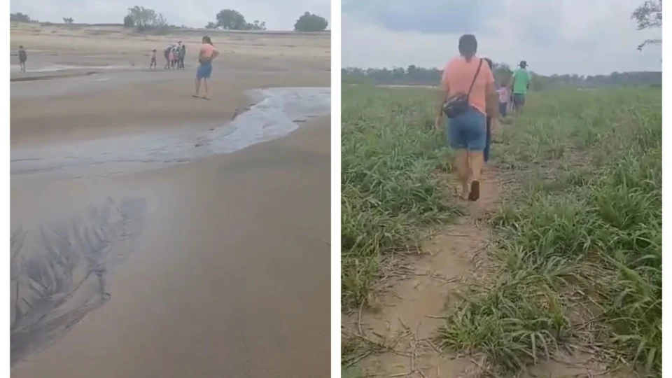 Seca no AM: ‘crianças sofrem muito’, relata moradora sobre percurso até escola em Itacoatiara