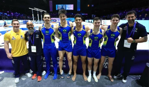 Seleção masculina de ginástica do Brasil está fora da Olimpíada por equipes
