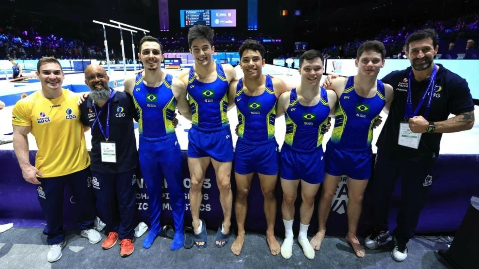 Seleção masculina de ginástica do Brasil está fora da Olimpíada por equipes
