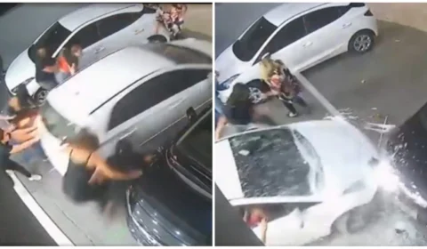 VÍDEO: mulher atropela grupo após confusão em estacionamento de salão em SP