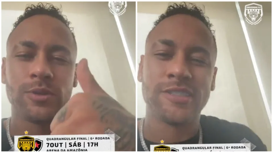 VÍDEO: Neymar envia recado para o Amazonas FC antes de jogo neste sábado, 7