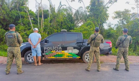 Homem portando cerca de 60 kg de droga é preso no interior do Acre