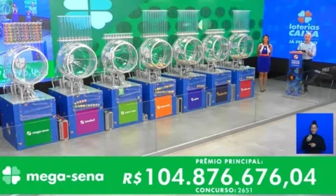 VÍDEO: confira números sorteados da Mega-Sena 2651 nesta quarta-feira, 1º 