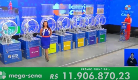 VÍDEO: confira números sorteados na Mega-Sena 2654 