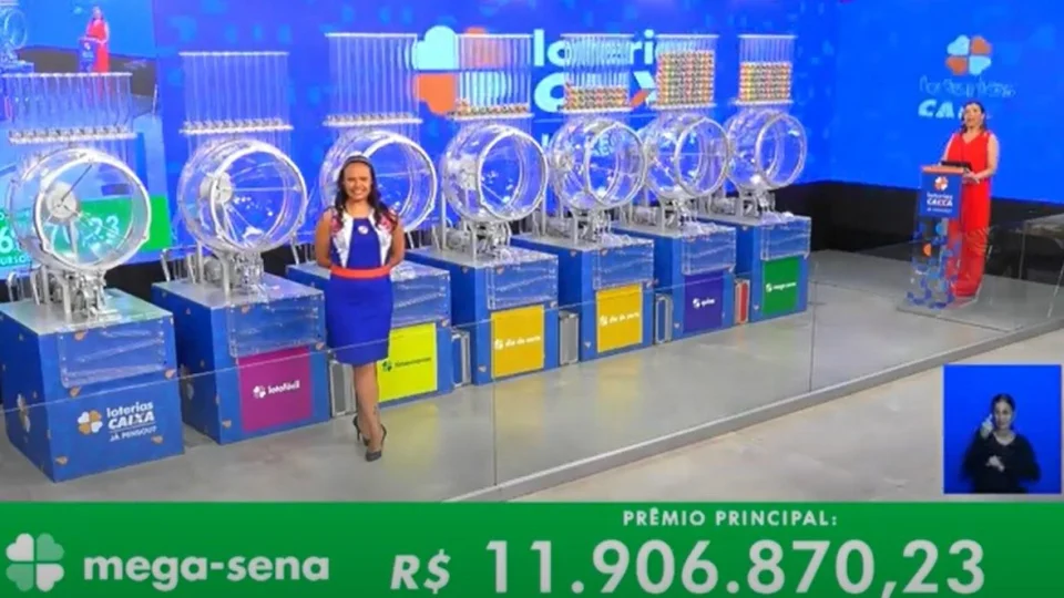 VÍDEO: confira números sorteados na Mega-Sena 2654 