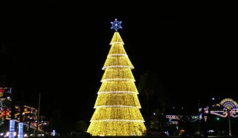 Decoração natalina de Palmas é inaugurada após estragos de tempestade