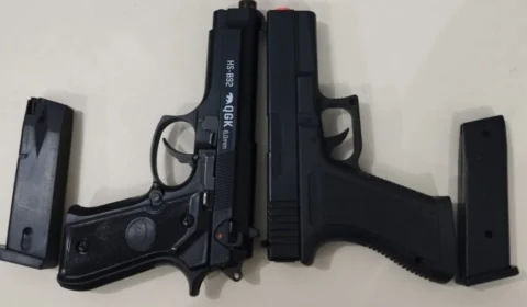 Estudante é apreendido com simulacros de arma de fogo em escola de Palmas