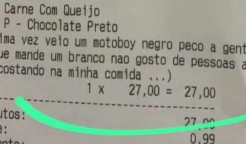 ‘Não gosto de pessoas assim’: restaurante denuncia pedido de delivery racista