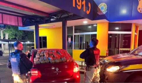 PRF apreende mais de 50 kg de drogas em Guaraí no TO