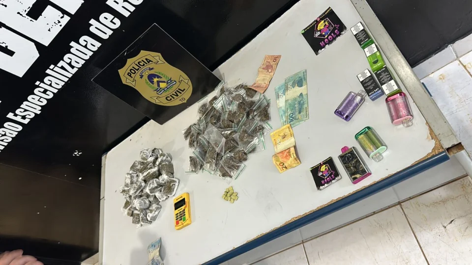 Motorista de aplicativo suspeito de tráfico de drogas é preso no TO