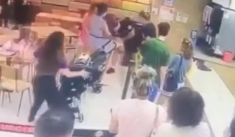 VÍDEO: homem salva bebê que se engasgou em shopping no MS