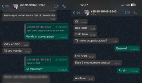 Perfil com foto de Edilson Damião, vice-governador de Roraima, pede R$ 1.550