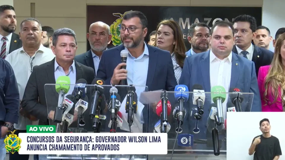 VÍDEO: Governador anuncia chamamento de aprovados em concursos da SSP-AM