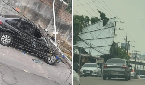 Chuva provoca 630 ocorrências na rede elétrica e afeta 48 mil clientes em Manaus