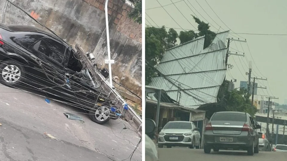 Chuva provoca 630 ocorrências na rede elétrica e afeta 48 mil clientes em Manaus