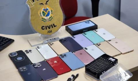 Homem é preso com 16 iPhones roubados na Zona Centro-Sul de Manaus