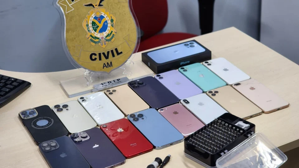 Homem é preso com 16 iPhones roubados na Zona Centro-Sul de Manaus