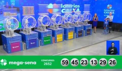 VÍDEO: confira números sorteados na Mega-Sena 2652 neste sábado, 4