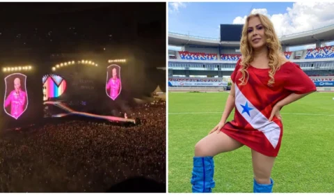 Integrante do RBD canta música de Joelma em show: ‘eu vou tomar um tacacá’
