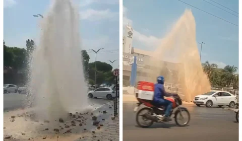 VÍDEO: rede de águas rompe e afeta abastecimento na Zona Leste de Manaus