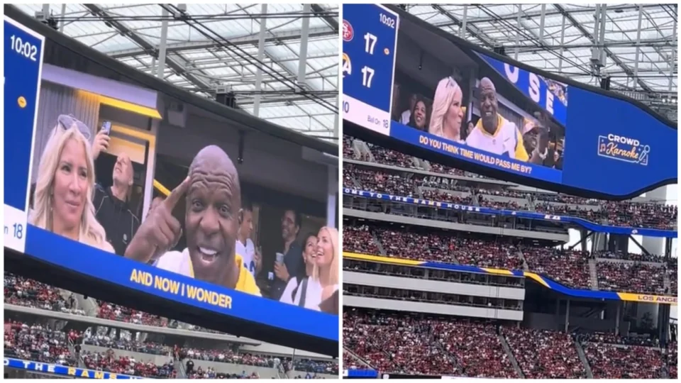 Terry Crews agita estádio com famosa música do filme ‘As Branquelas’