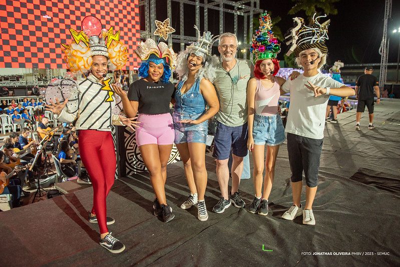 Parte do elenco durante preparação para apresentação - Foto: Prefeitura de Boa Vista