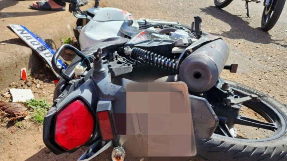 Jovem fratura perna em acidente nesta segunda-feira,18, em Boa Vista-RR