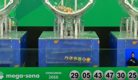 VÍDEO: confira os números sorteados da Mega-Sena 2.666 neste sábado, 9
