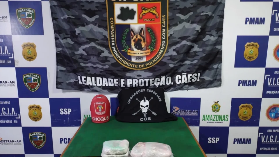 Polícia apreende cocaína avaliada em R$225 mil dentro de caixa térmica