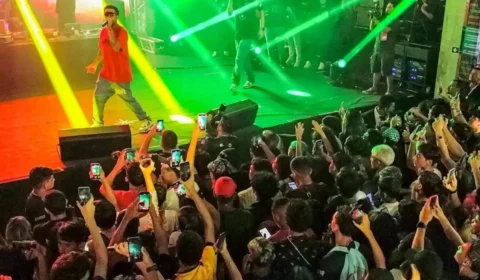 Trapper Kawe canta hits no palco do Amazon Tecnogame 