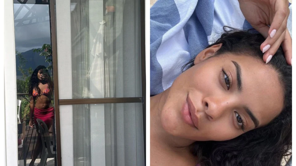 De férias na praia, Bella Campos posta foto de topless e internet reage