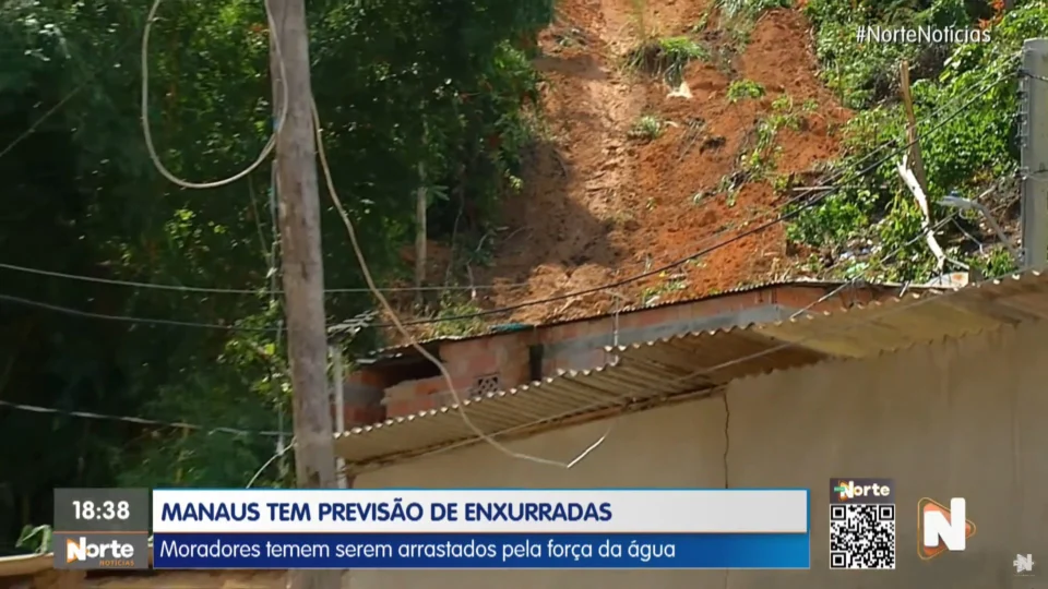 VÍDEO: Manaus tem previsão de enxurradas e moradores temem pela vida