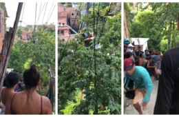 VÍDEO: homem morre eletrocutado ao fazer serviço em poste em Manaus