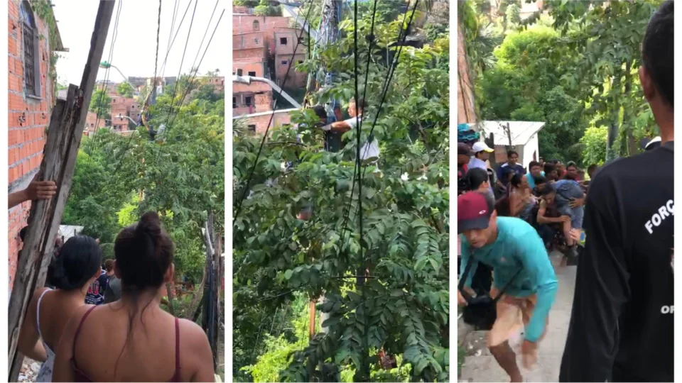 VÍDEO: homem morre eletrocutado ao fazer serviço em poste em Manaus