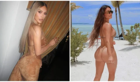 Mudou? Internautas repercutem fotos de Kim Kardashian com ‘novo bumbum’