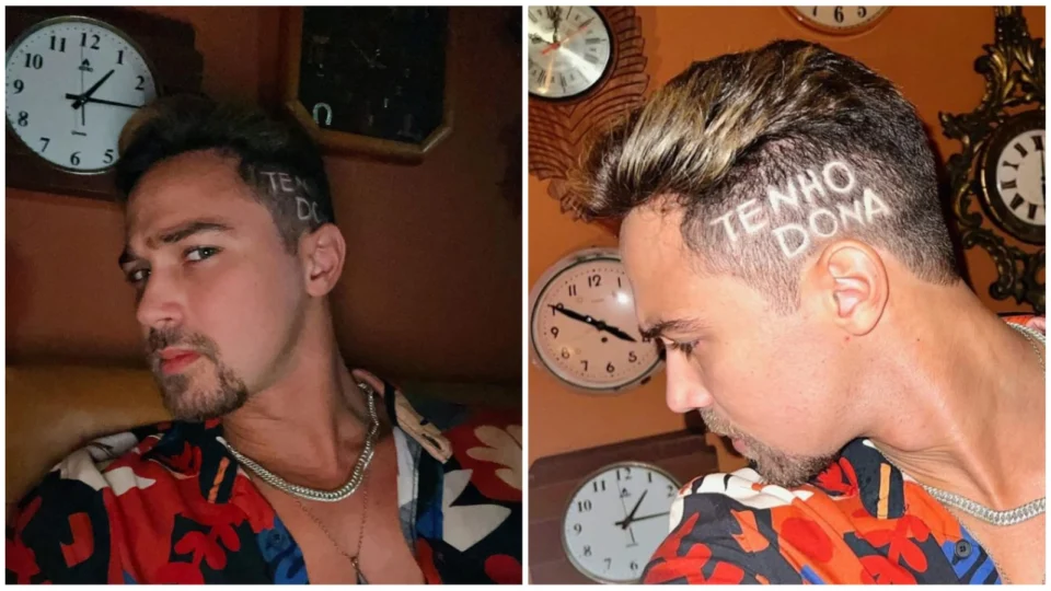 Noivo de Larissa Manoela mostra novo corte de cabelo: ‘Tenho dona’