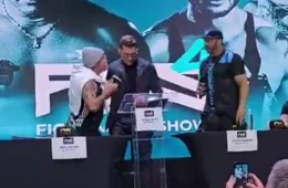 VÍDEO: Popó parte para cima de Bambam em divulgação de luta em SP