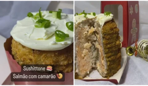 Sushittone: panetone de sushi viraliza na internet durante Natal