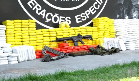 VÍDEO: uma tonelada de cocaína é apreendida no interior do Amazonas