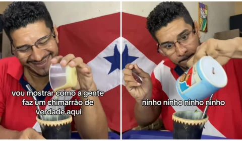 VÍDEO: humorista responde ‘açaí sulista’ com chimarrão ‘típico do Pará’; veja