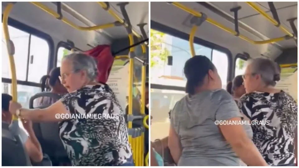 VÍDEO: idosa protagoniza confusão em ônibus por causa de sombrinha; entenda