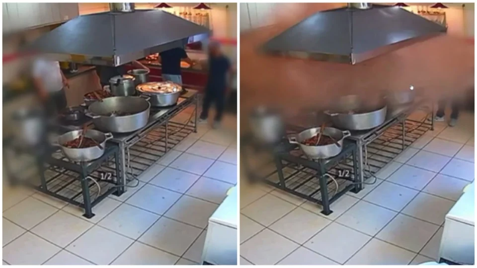 VÍDEO: panela de pressão explode em cozinha de igreja em Goiânia-GO