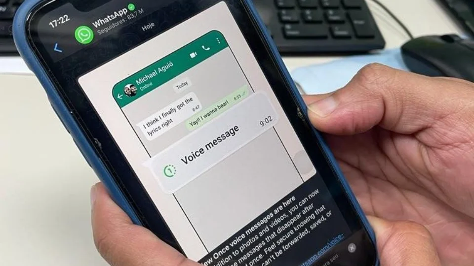 WhatsApp lança opção de reprodução de áudio uma única vez; confira novidade
