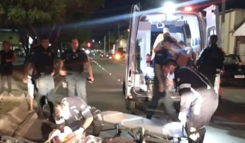 Acidente entre moto e bicicleta deixa 2 feridos em Boa Vista