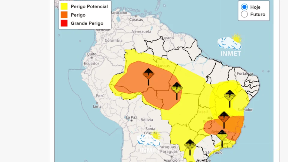 Semana de tempo instável e chuvas intensas no Tocantins; confira
