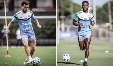 Santos: Lucas Lima e Mendoza treinam separados