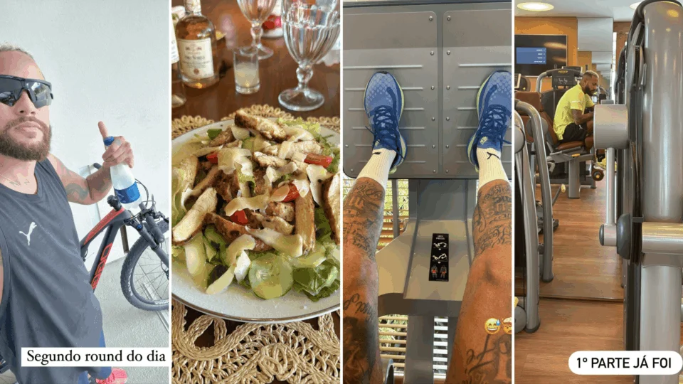 Neymar faz publicações de treino após críticas sobre sua aparência