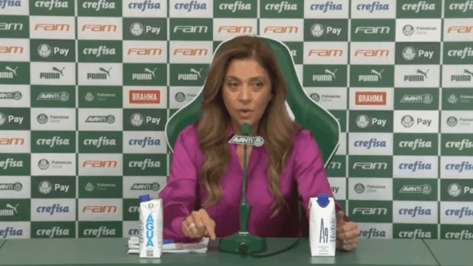 Leila do Palmeiras convoca mulheres e diz: “Homens, não sejam histéricos”