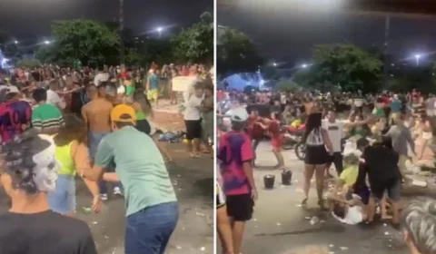 VÍDEO: carreata da escola de samba Reino Unido termina em briga e confusão